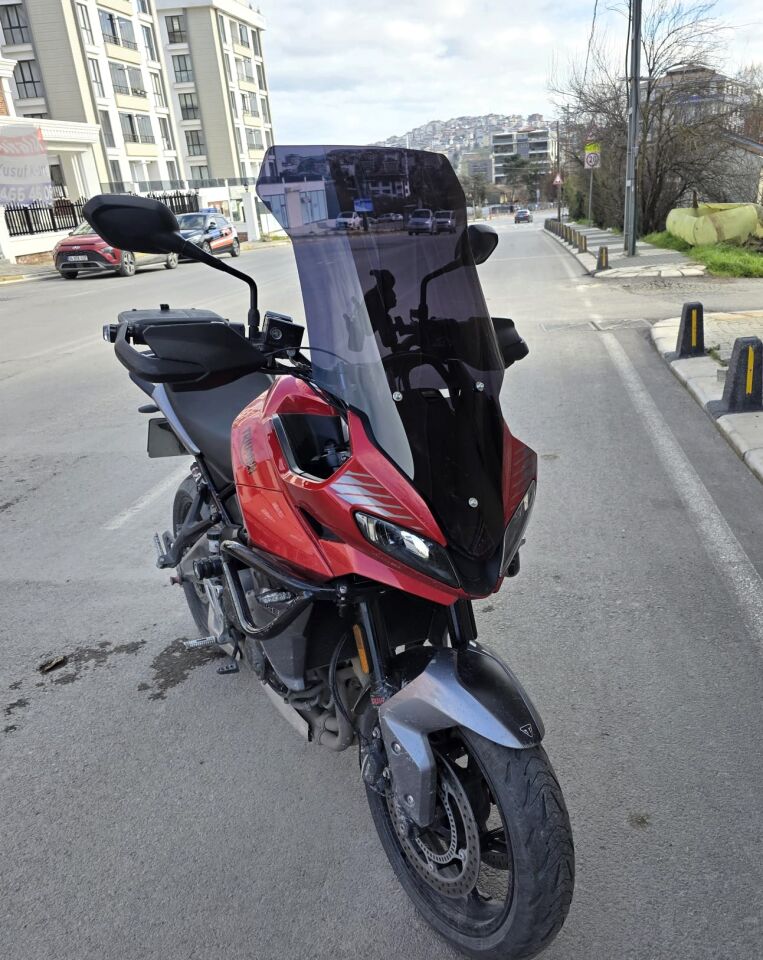 MOTOCAM Trıumph Tiger Sport 660 Ön Cam 2022-2026 Model 73cm Siyah Renkli 4mm