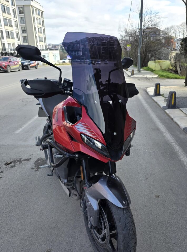 MOTOCAM Trıumph Tiger Sport 660 Ön Cam 2022-2026 Model 73cm Siyah Renkli 4mm