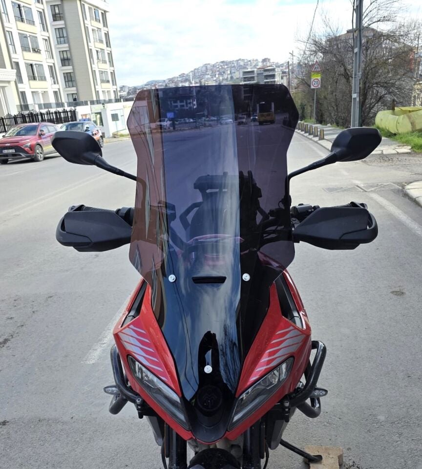 MOTOCAM Trıumph Tiger Sport 660 Ön Cam 2022-2026 Model 73cm Siyah Renkli 4mm