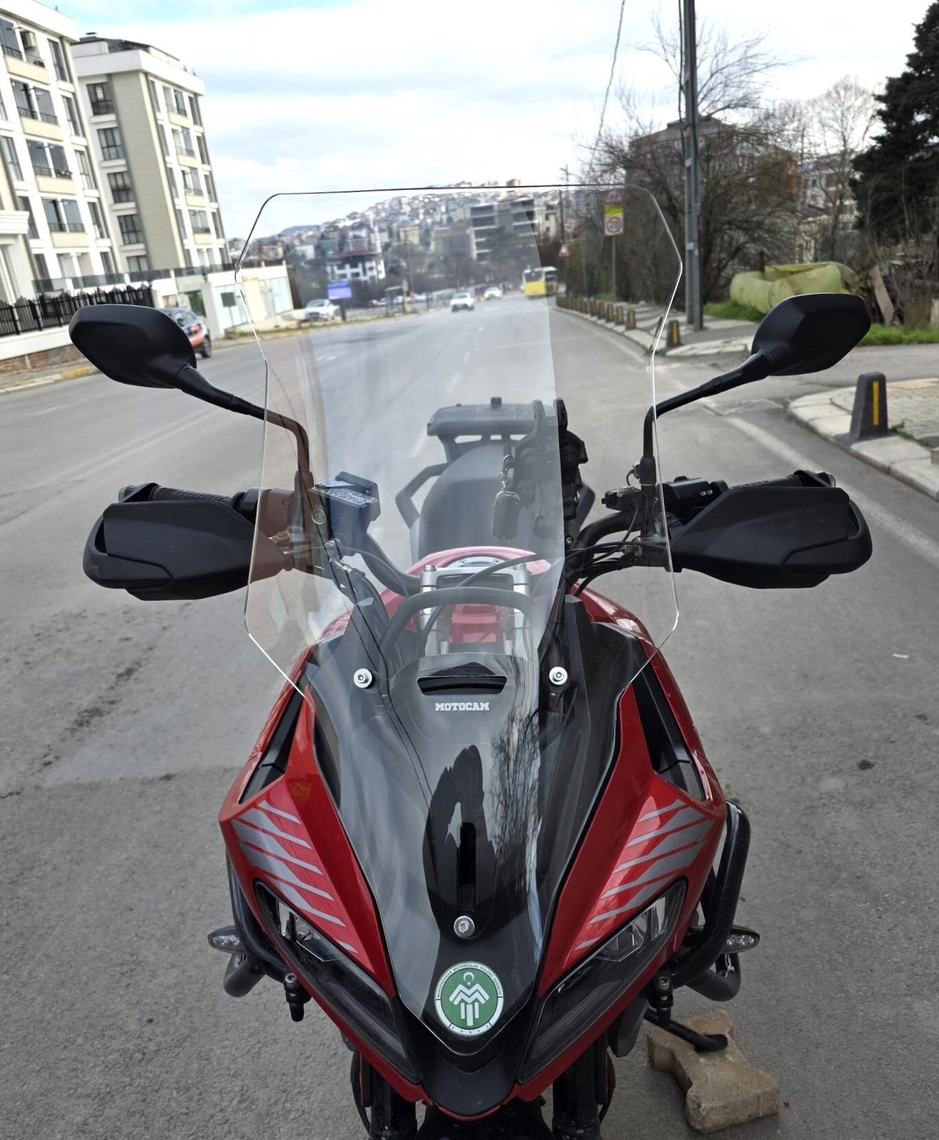 MOTOCAM Trıumph Tiger Sport 660 Ön Cam 2022-2026 Model 73cm Şeffaf Renkli 4mm