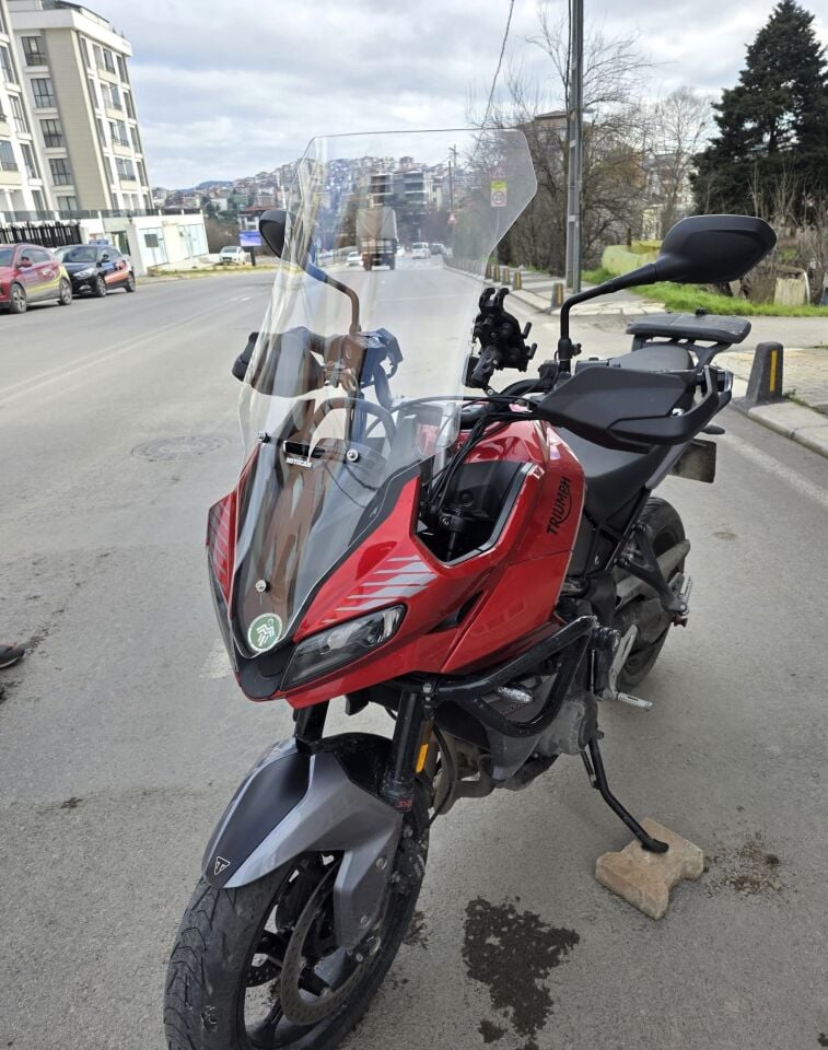 MOTOCAM Trıumph Tiger Sport 660 Ön Cam 2022-2026 Model 73cm Şeffaf Renkli 4mm