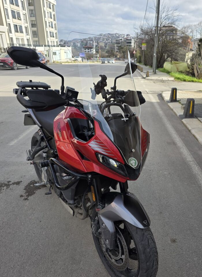 MOTOCAM Trıumph Tiger Sport 660 Ön Cam 2022-2026 Model 73cm Şeffaf Renkli 4mm