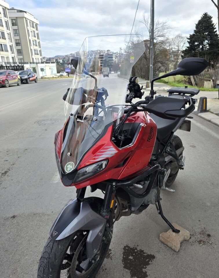 MOTOCAM Trıumph Tiger Sport 660 Ön Cam 2022-2026 Model 73cm Şeffaf Renkli 4mm