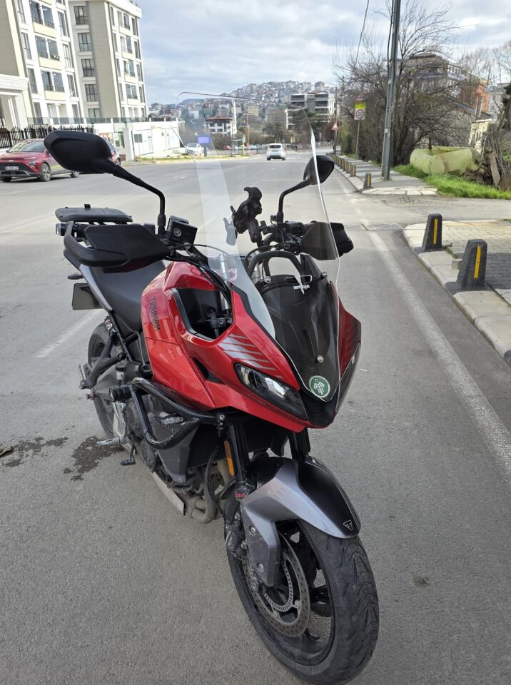 MOTOCAM Trıumph Tiger Sport 660 Ön Cam 2022-2026 Model 73cm Şeffaf Renkli 4mm