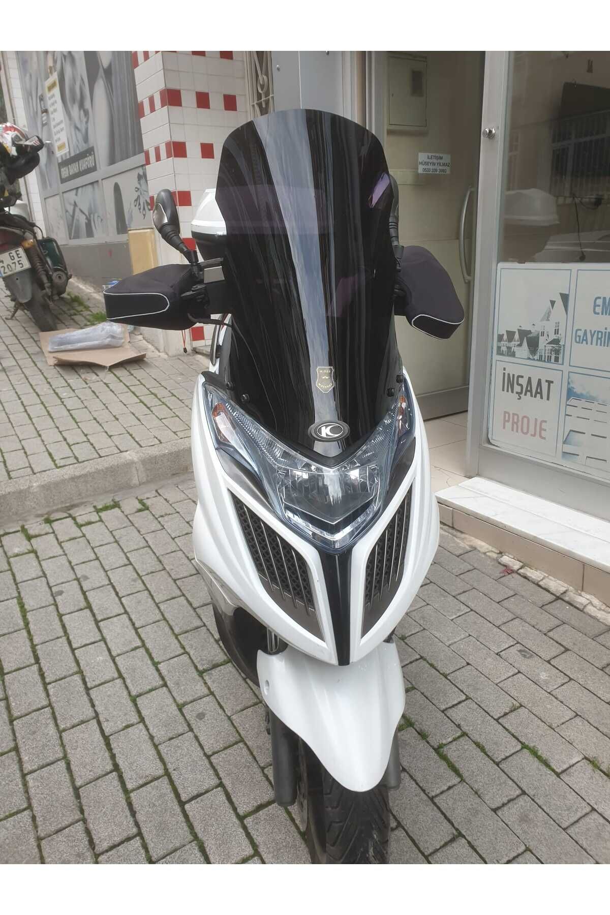 MOTOCAM Kymco G Dink 250i Ön Cam 2013 Model 66cm Siyah Renkli 4mm