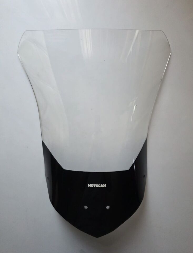 MOTOCAM Musatti Rage 400 Ön Cam 2025-2026 Model 53cm Şeffaf Renkli 4mm