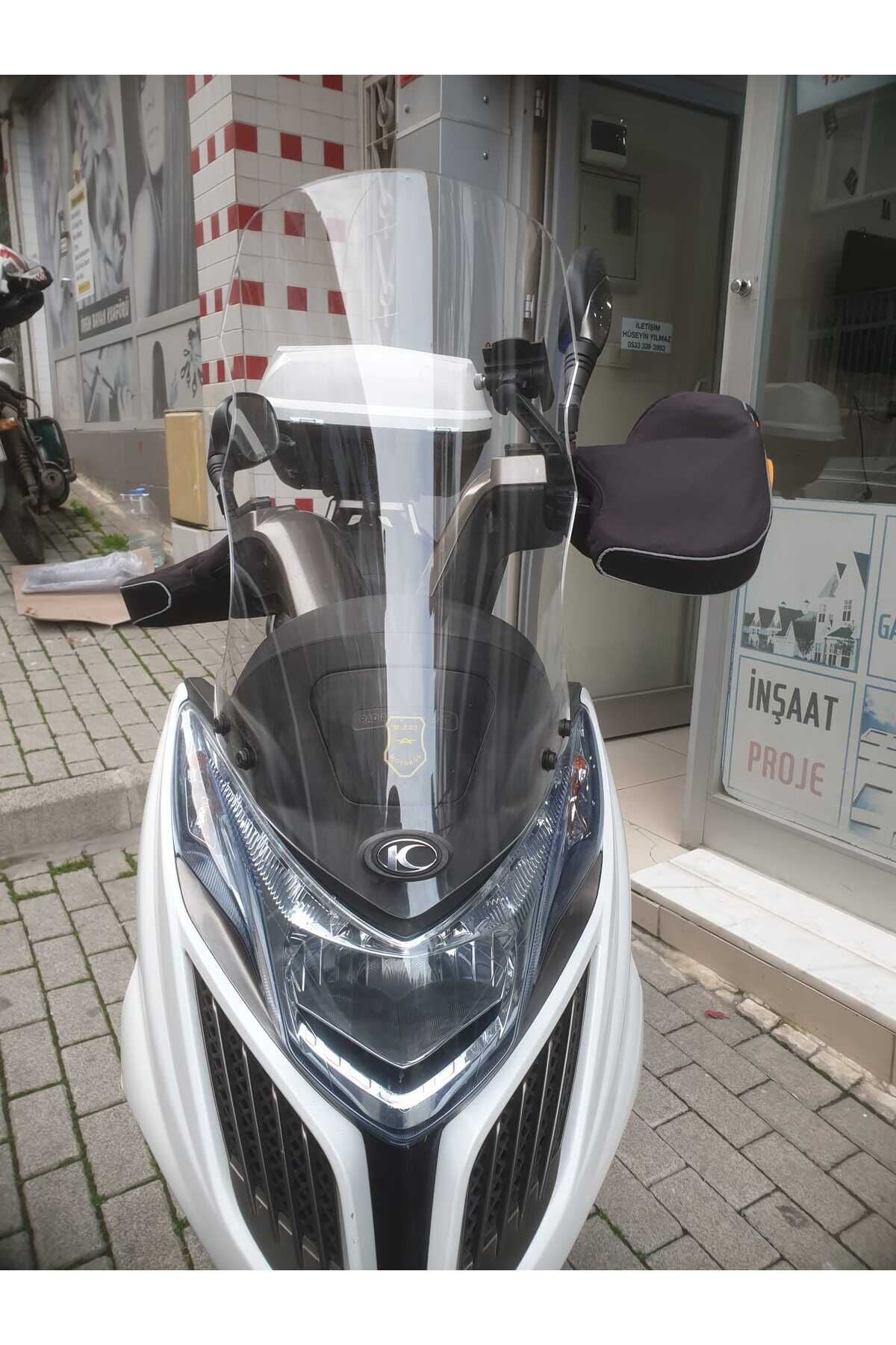 MOTOCAM Kymco G Dink 150 250i Ön Cam 2013 Model 66cm Şeffaf Renkli 4mm