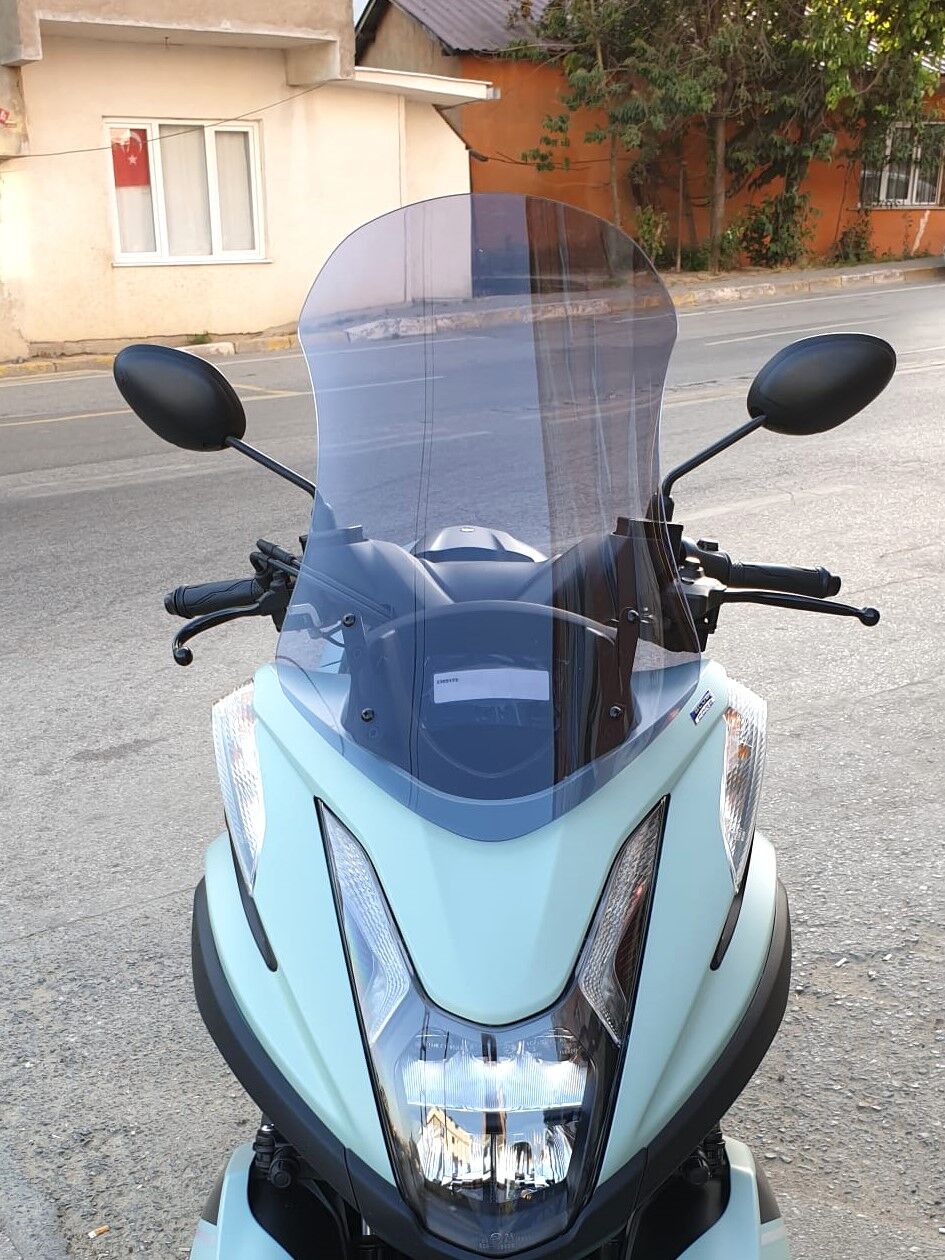 MOTOCAM Yamaha Tricity 125 Ön Cam 2014-2026 Model 60cm Füme Renkli 4mm