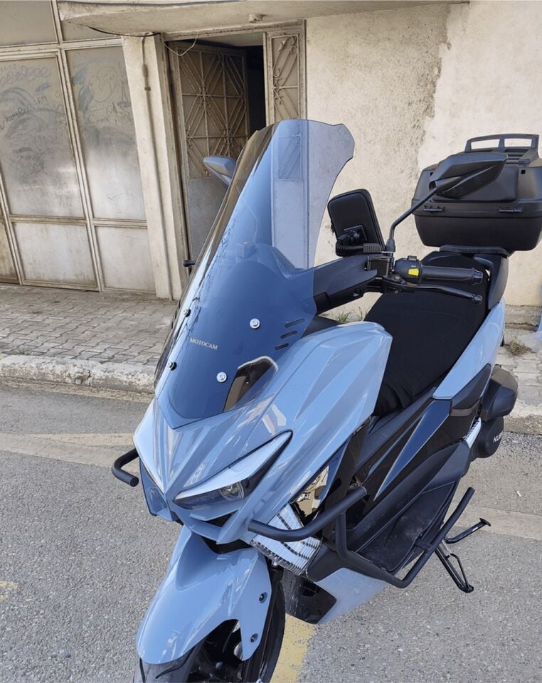 MOTOCAM Küba Chia 125 Ön Cam 2023-2026 Model 65cm Füme Renkli 4mm ORTA BOYLU