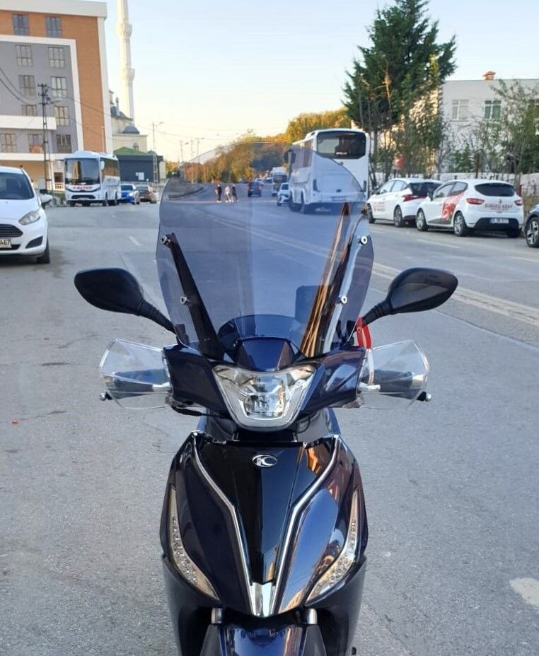 MOTOCAM Kymco People S 200 Ön Cam 2020-2026 Model 38cm Füme Renkli 4mm SPORTİF