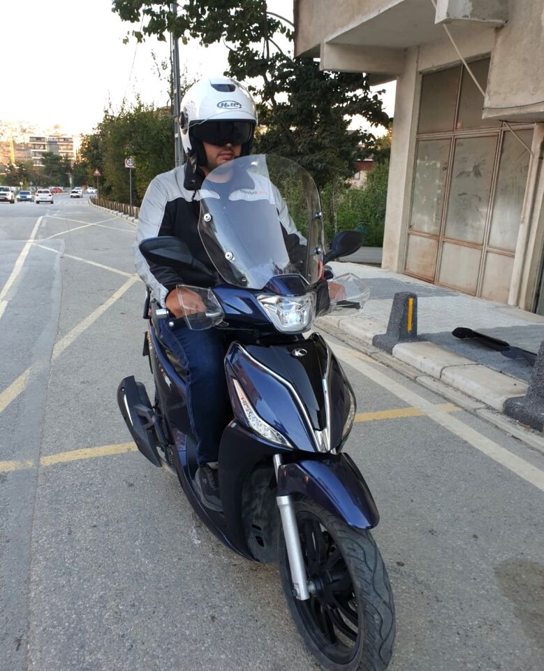 MOTOCAM Kymco People S 200 Ön Cam 2020-2026 Model 38cm Şeffaf Renkli 4mm SPORTİF