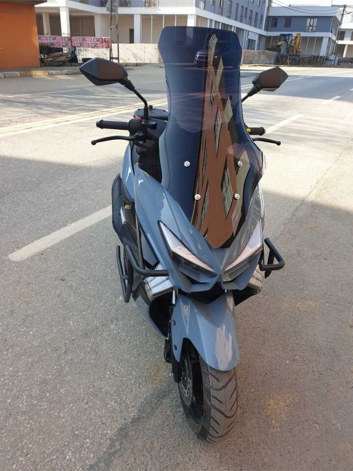 MOTOCAM Küba Chia 125 Ön Cam 2023-2026 Model 78cm Siyah Renkli 4mm UZUN